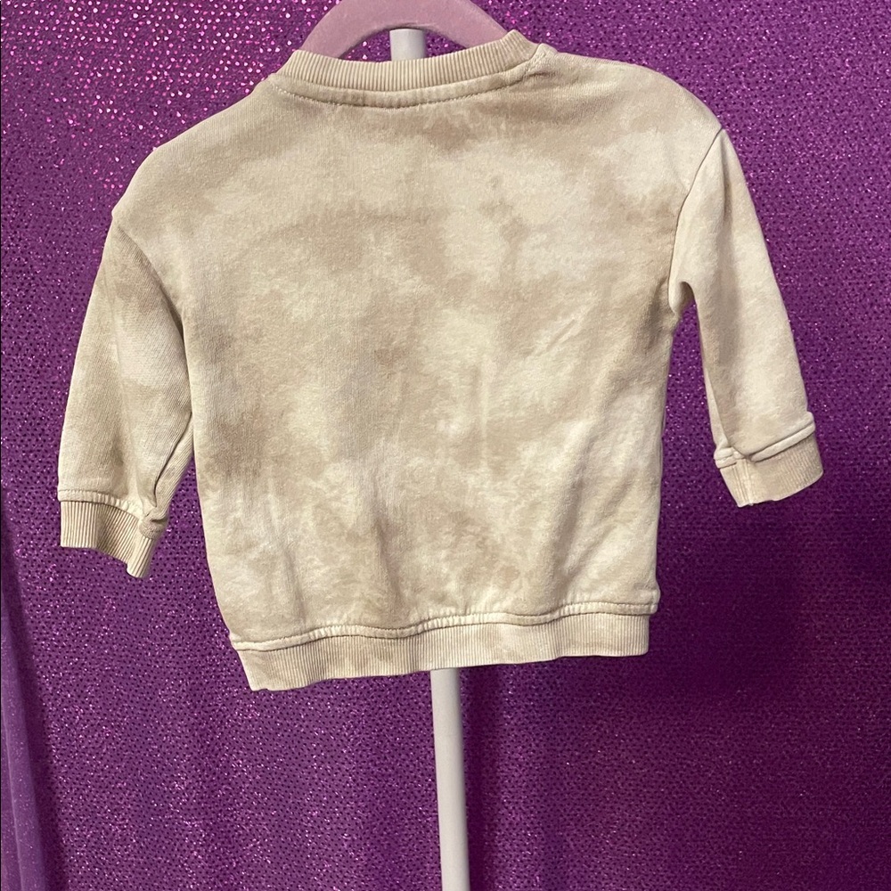 H&M Cream Tie-Dye Kids Sweatshirt Size 6M - Gently Used - Picture 2 of 6